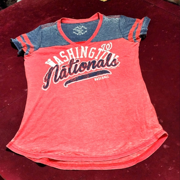 G3 For Her by Alyssa Milano Washington Nationals T-Shirt Baseball ⚾️ - Picture 5 of 8